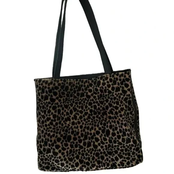 JAGUAR Print Faux Fur HANDBAG Luxurious soft fabulous condition PURR! 10… - Picture 9 of 13